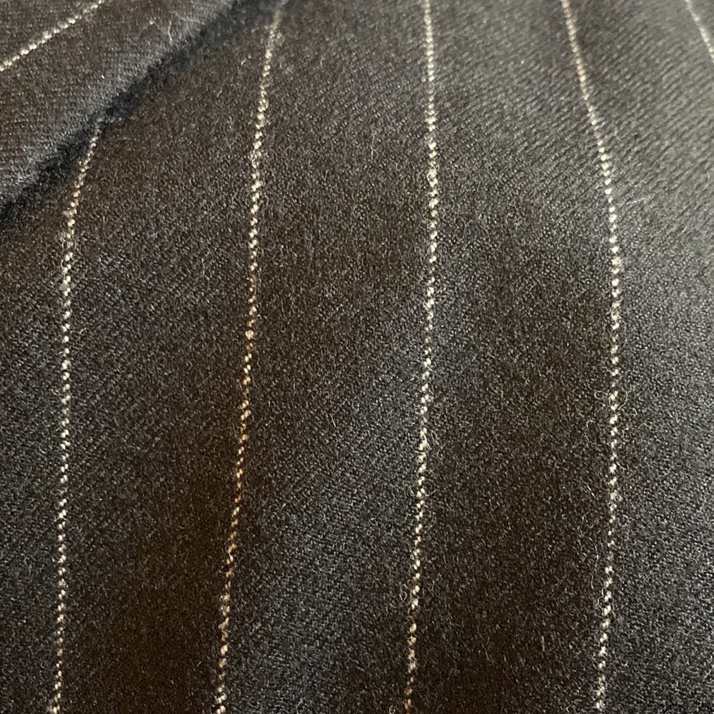 Akris Punto Gorgeous Black White Pinstripe Long Lined Jacket New With Tags - Picture 11 of 11